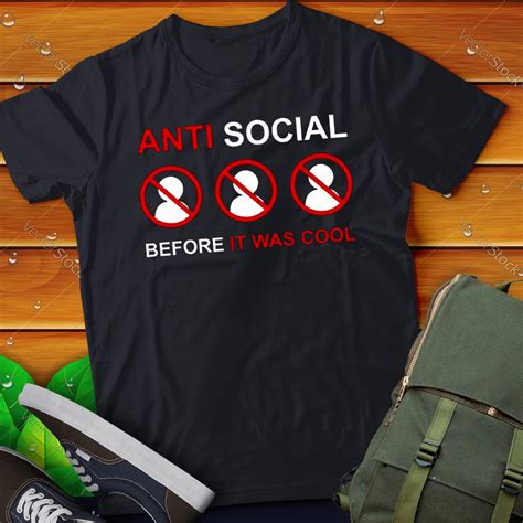 anti social tshirt